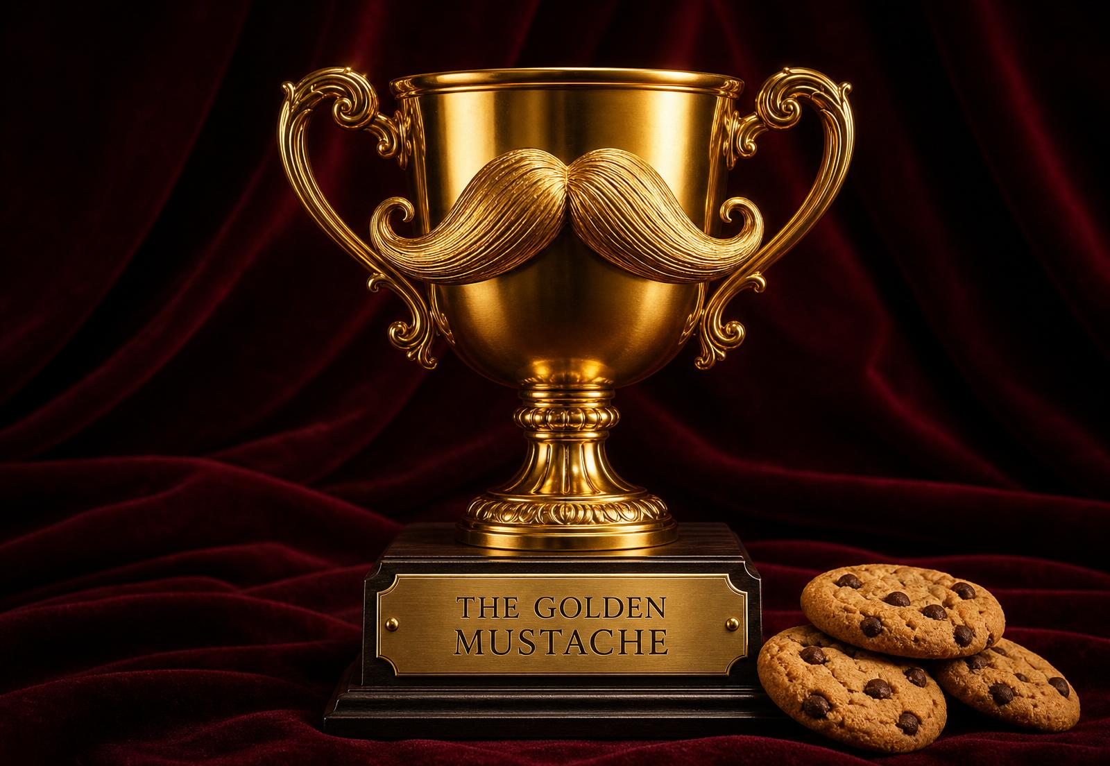Championship trophies on velvet